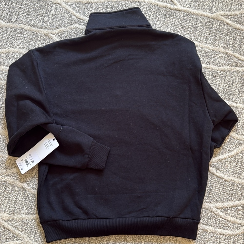 ALO Yoga accolade Black quarter zip Pullover Sweatshirt - Picture 4 of 5
